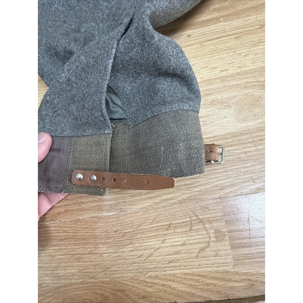 Vintage M39 WW2 40s 1946 Swedish Army Gray Wool Cargo Trousers Pants 34x33 - Picture 6 of 11